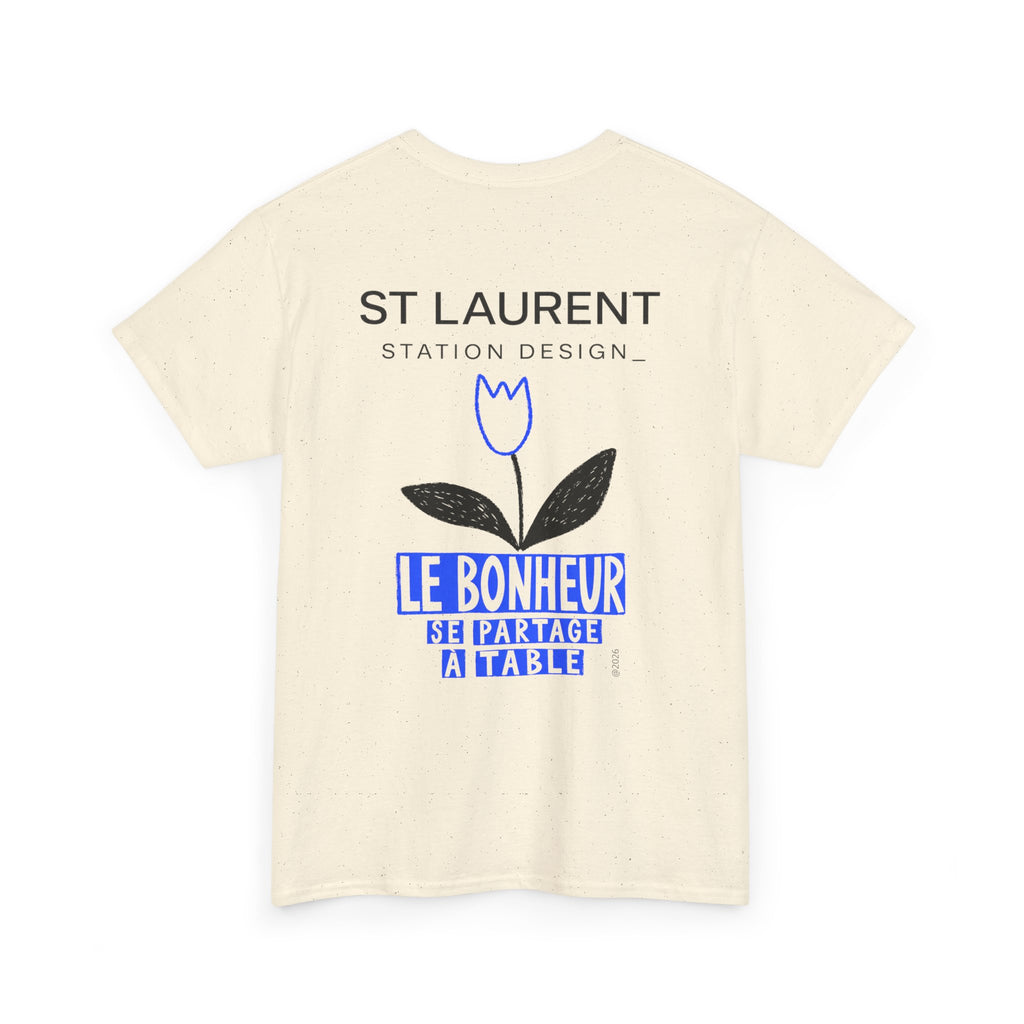 St. Laurent 'Le Bonheur' Floral Graphic T-Shirt