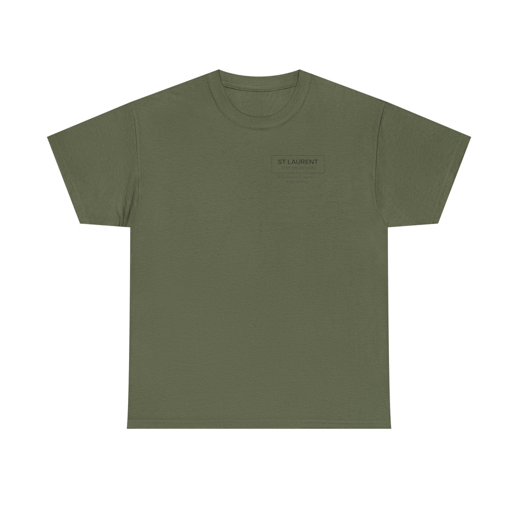 St. Laurent Floral Face Graphic Tee