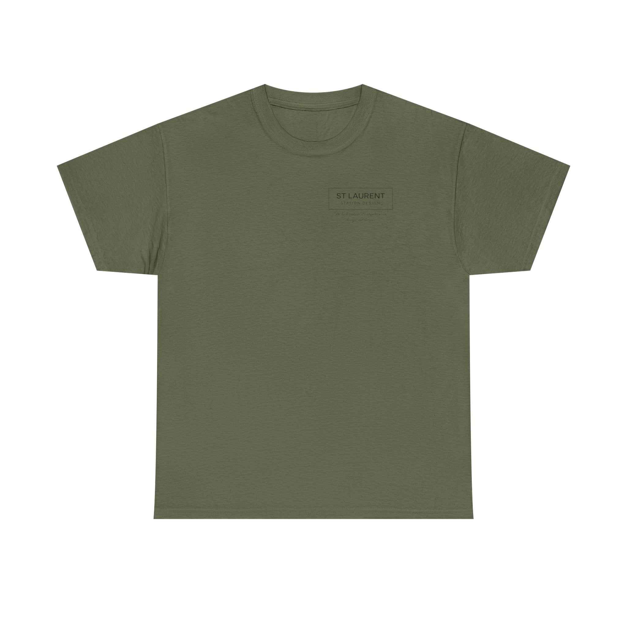 St. Laurent Floral Face Graphic Tee