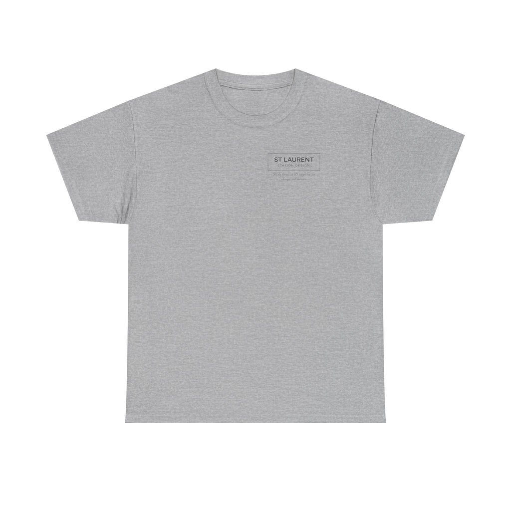 St. Laurent Floral Face Graphic Tee