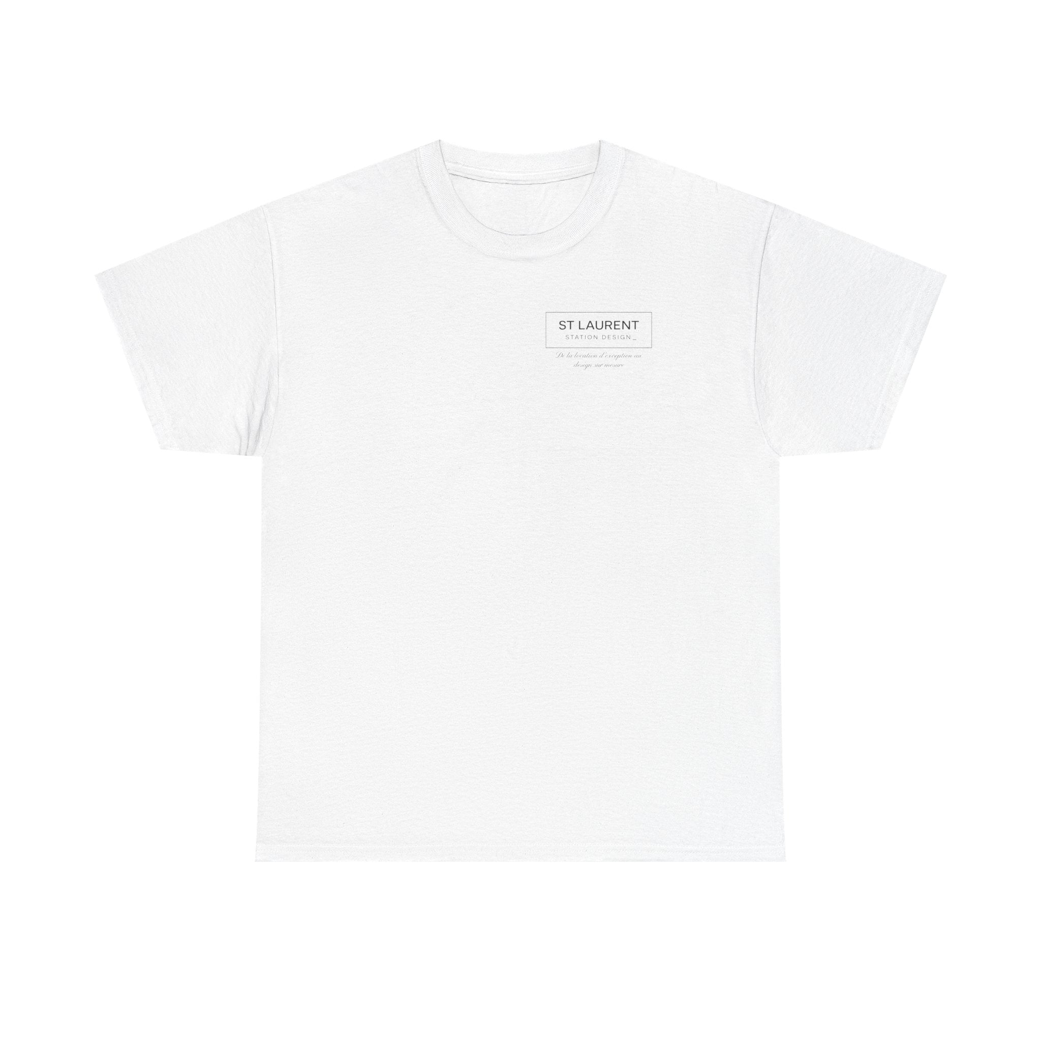 St. Laurent Floral Face Graphic Tee