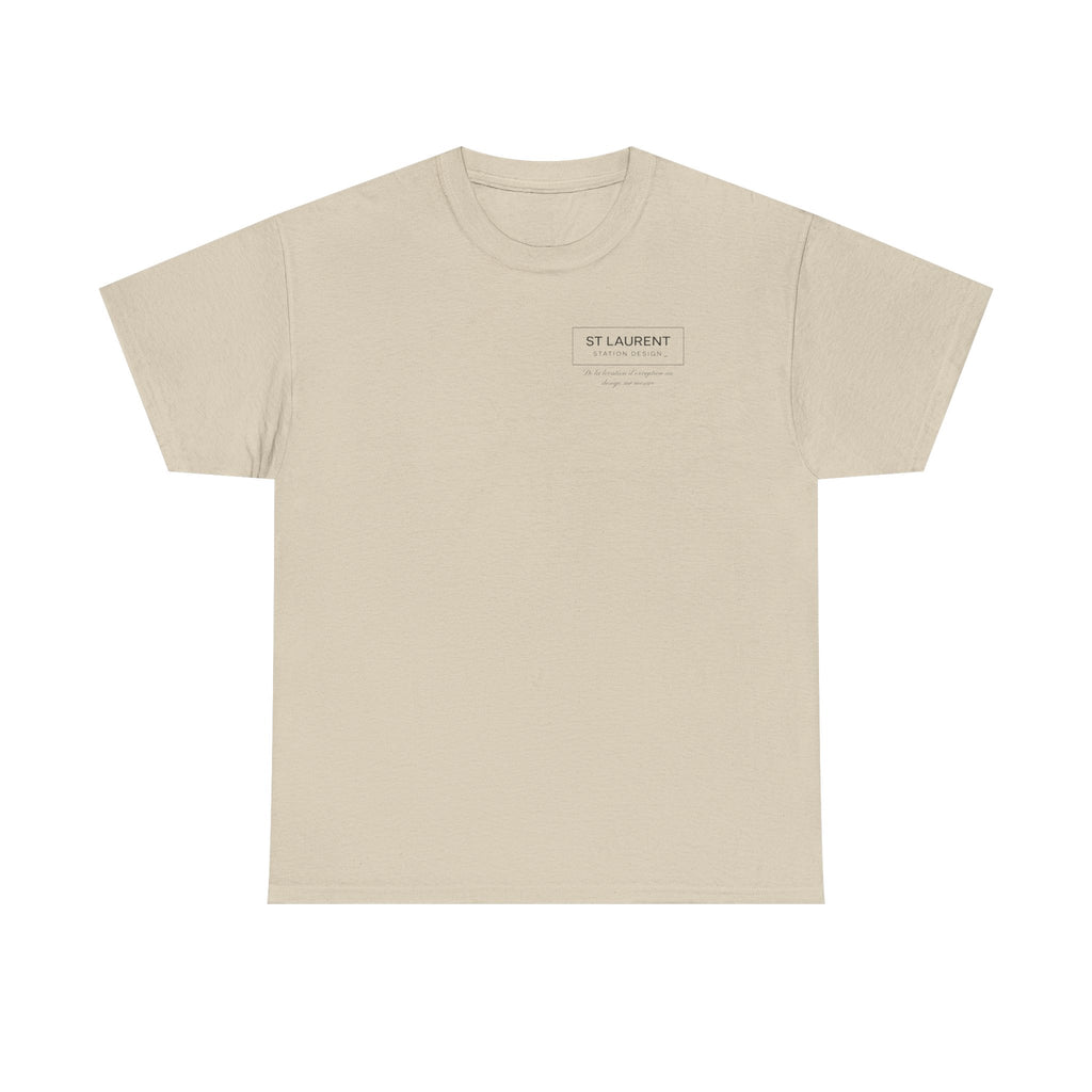 St. Laurent Floral Face Graphic Tee