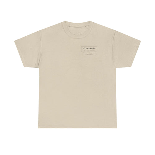 St. Laurent Floral Face Graphic Tee
