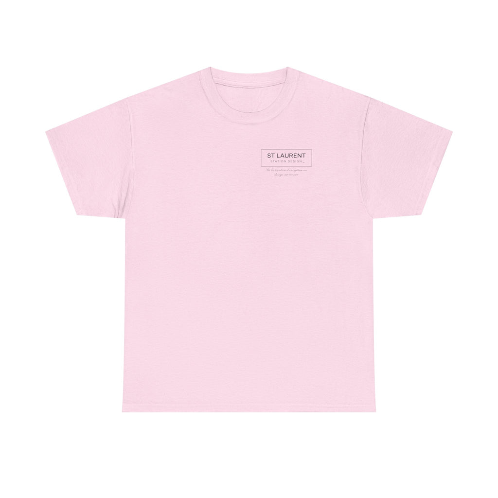 St. Laurent Floral Face Graphic Tee