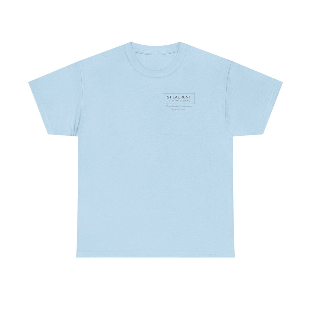 St. Laurent Floral Face Graphic Tee