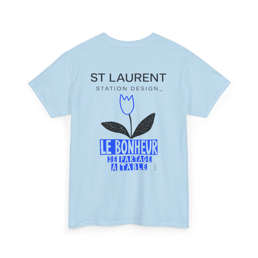 St. Laurent 'Le Bonheur' Floral Graphic T-Shirt