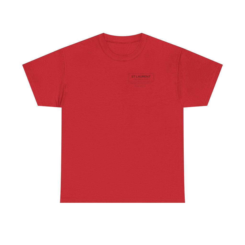St. Laurent Floral Face Graphic Tee