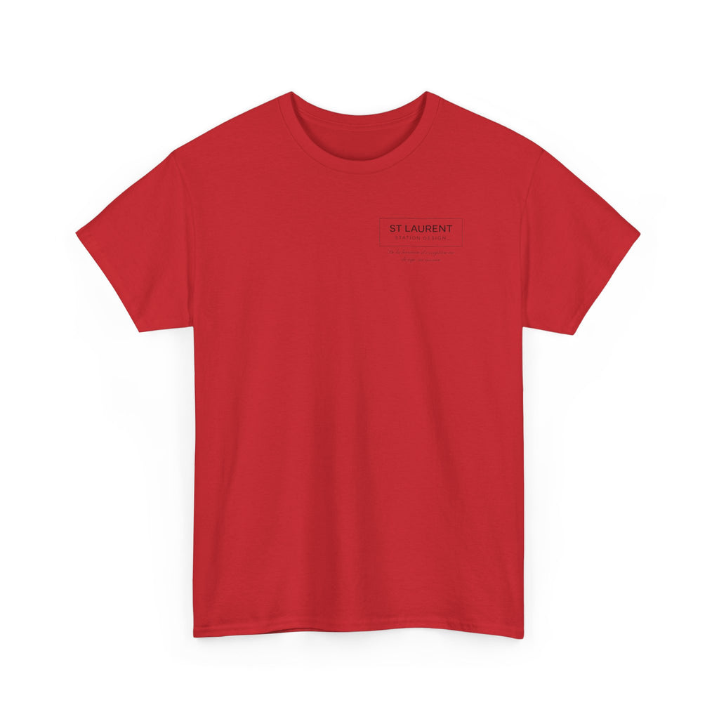 St. Laurent Floral Face Graphic Tee