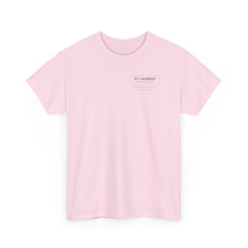St. Laurent Floral Face Graphic Tee