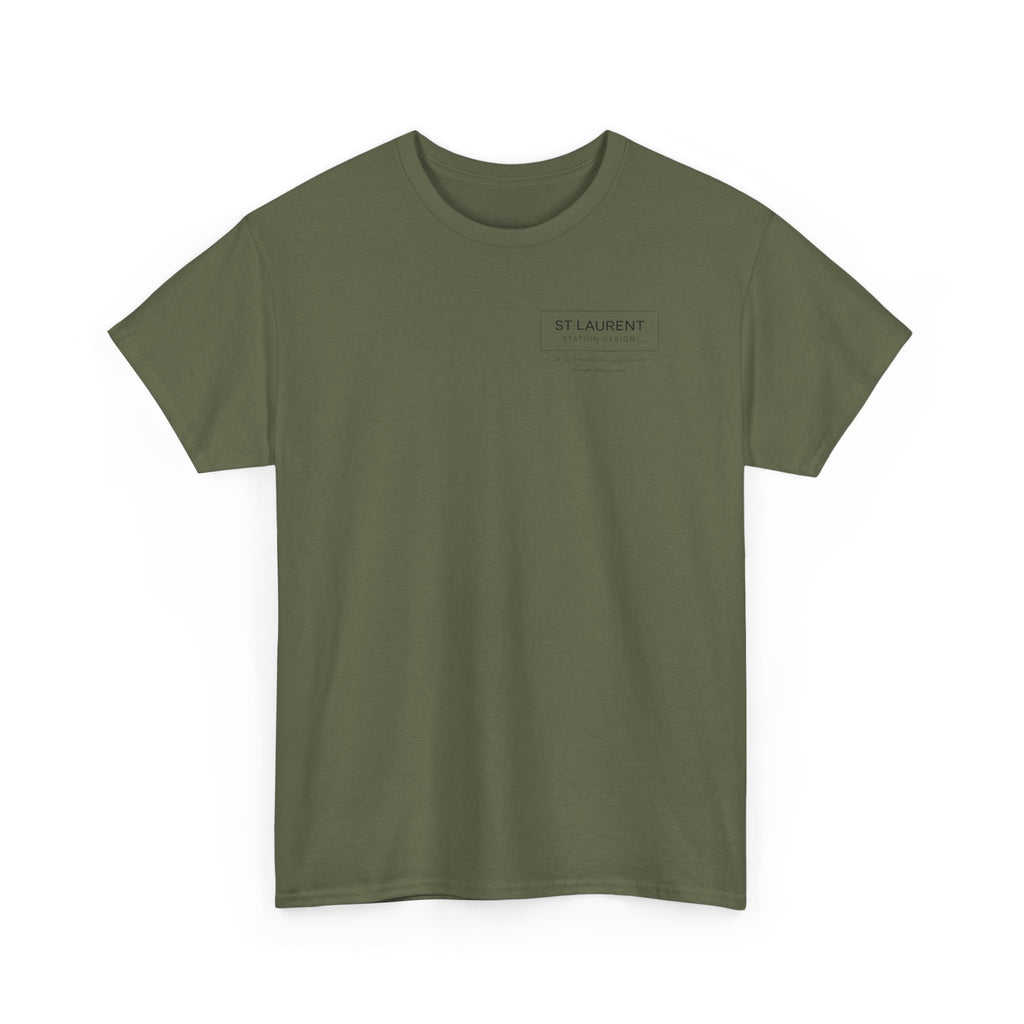 St. Laurent Floral Face Graphic Tee