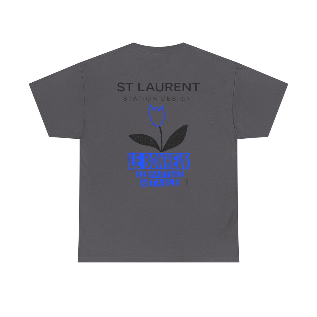 St. Laurent 'Le Bonheur' Floral Graphic T-Shirt