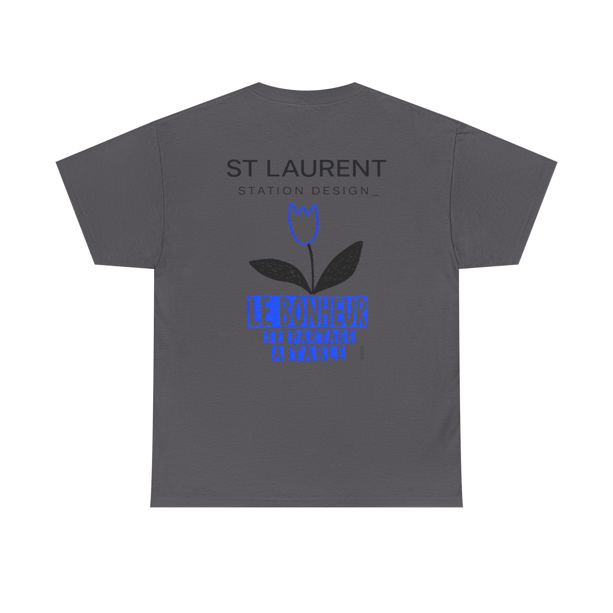 St. Laurent 'Le Bonheur' Floral Graphic T-Shirt